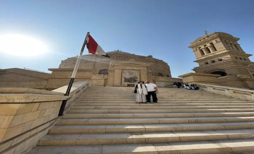Exploring The Old Coptic Cairo, The NMEC Museum & Dinner at Sunset in Front of The Pyramids. — photo 2