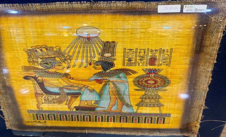 Shopping tour at Golden bird store & Key of life oldest classic papyri scrolls & Karkade spices shop — photo 10